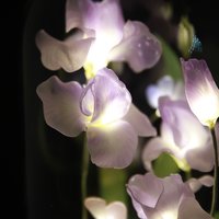 Handmade Iris Flower lamp, Orchid Tulip, Iris Home Decor, Iris Flower Night Light, Flower Dome, Purple Flower, Gift for Loved Ones