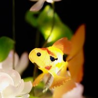 Handmade Lotus Flower Night Light, Glass Dome Flower Lamp, Lotus Lamp with Goldfish, Lotus Night Light, Flower Dome, Gift for Loved Ones