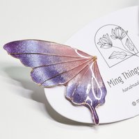 Handmade Sparkling Jewel-Tone Butterfly Statement Stud Earrings