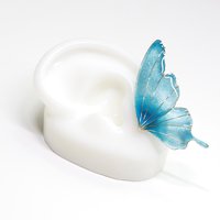 Handmade Sparkling Jewel-Tone Butterfly Statement Stud Earrings