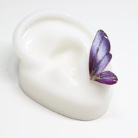 Handmade Colorful Resin Butterfly Earrings (small) - Jewel-Tone Statement Studs