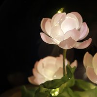 Handmade Lotus Flower Pond Ambience Lamp Night Light (small), Eternal Flower Lantern