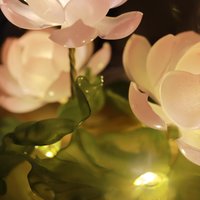 Handmade Lotus Flower Pond Ambience Lamp Night Light (small), Eternal Flower Lantern