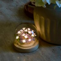 Handmade Mini Hydrangea/Lilac Flower Bouquet Ambience Lamp, Romantic Botanical Night Light , Eternal Flower Lantern
