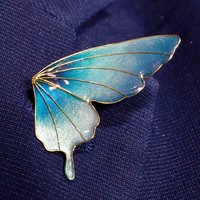 Handmade Butterfly Fairy Wing Brooch – Glitter Gradient Resin Pins | Whimsical Fantasy Jewelry | Gift for Her | Nature-Inspired Accessories