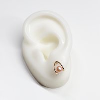 Elegant Pearl Stud Earrings: Minimalist Freshwater Pearl Gold-Tone Jewelry, Timeless Chic Accessories for Everyday Look & Special Occasions