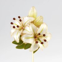 Handmade Lily Flower Brooch Pin, Delicate Floral Lapel Accessory for Suits & Sweaters, Elegant Jewelry Gift, Pearl White Enamel Wedding Pin
