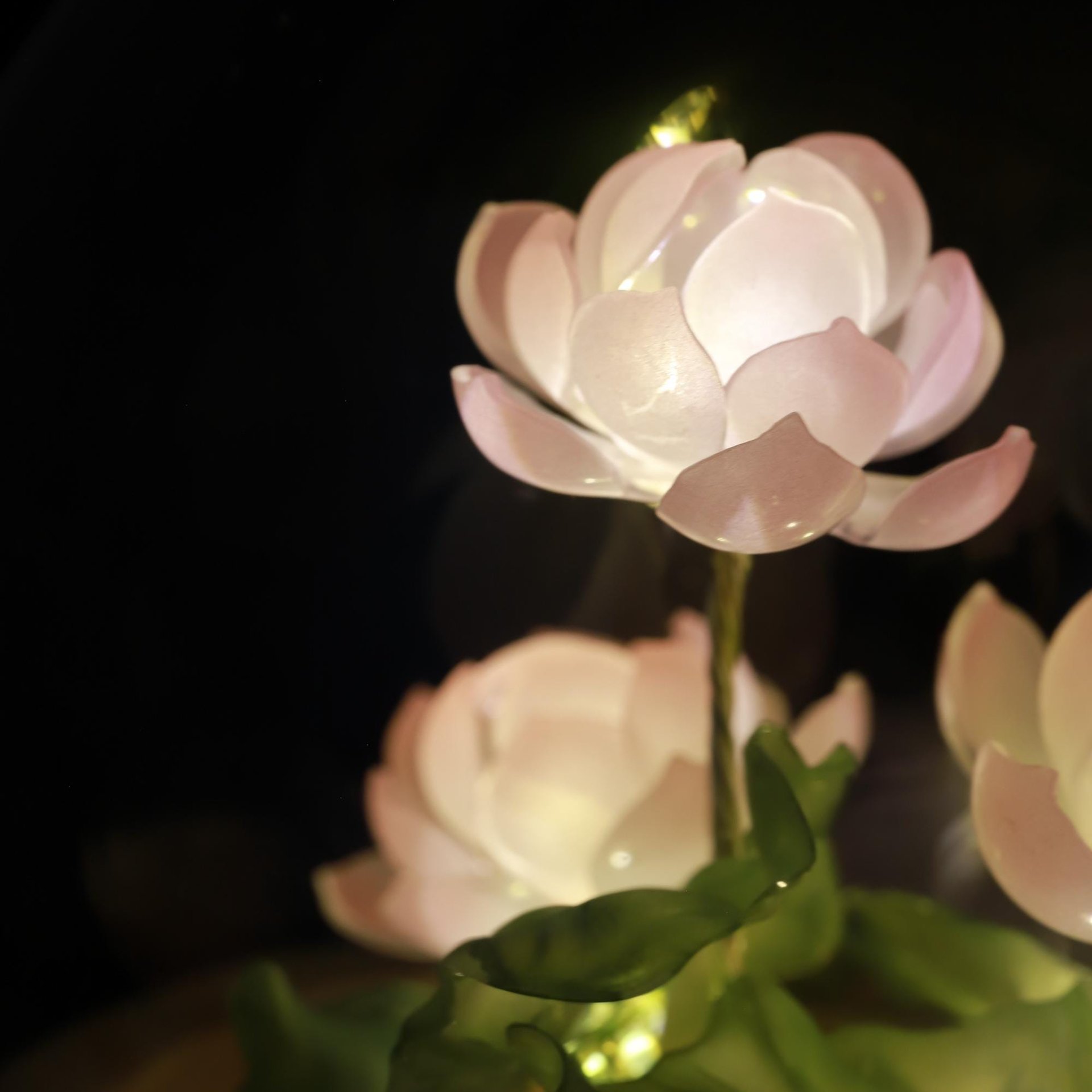 Handmade Lotus Flower Pond Ambience Lamp Night Light (small), Eternal Flower Lantern