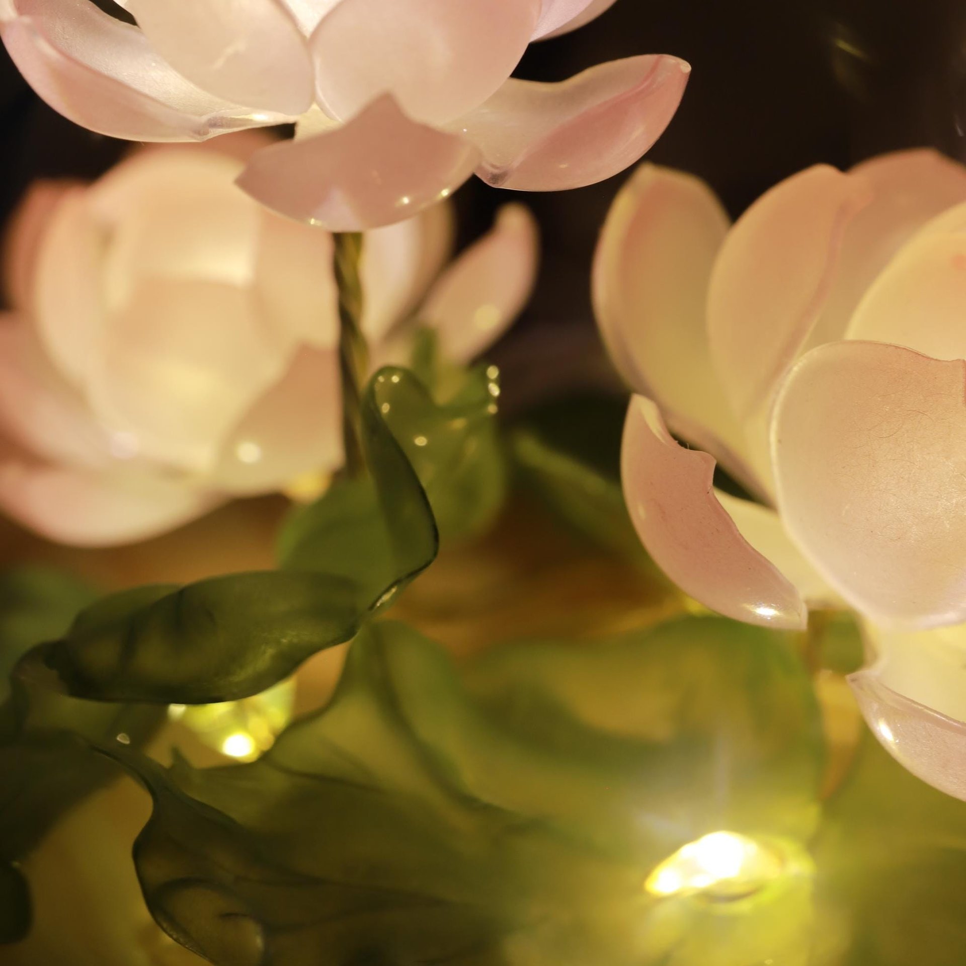 Handmade Lotus Flower Pond Ambience Lamp Night Light (small), Eternal Flower Lantern